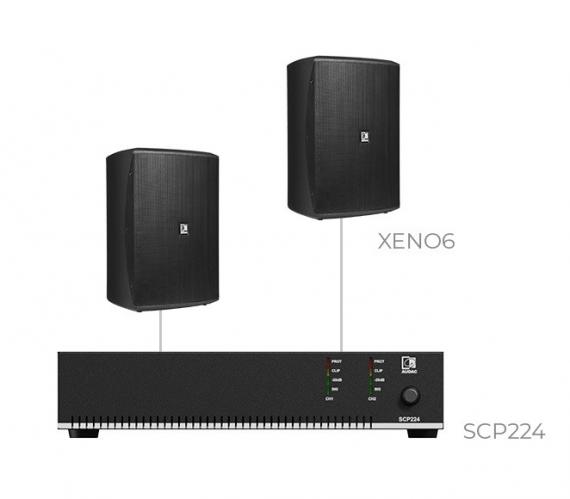 Фото Комплект настінних колонок Audac FESTA7.2I (2 x XENO6 + SCP224)