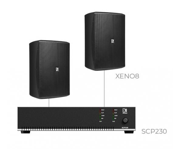 Фото Комплект настінних колонок Audac FESTA8.2I (2 x XENO8 + SCP230)