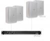 Фото Комплект настінних колонок Audac FESTA8.4E (4 x XENO8 + EPA502)