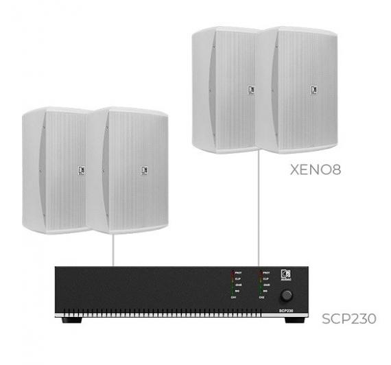 Фото Комплект настінних колонок Audac FESTA8.4I (4 x XENO8 + SCP230)