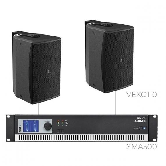 Фото Комплект настінних колонок Audac FORTE10.2V (2 x VEXO110 + SMA500)