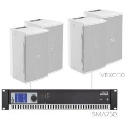 Комплект настінних колонок Audac FORTE10.4V (4 x VEXO110 + SMA750)