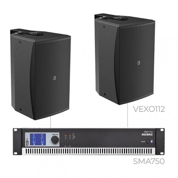 Фото Комплект настінних колонок Audac FORTE12.2V (2 x VEXO112 + SMA750)