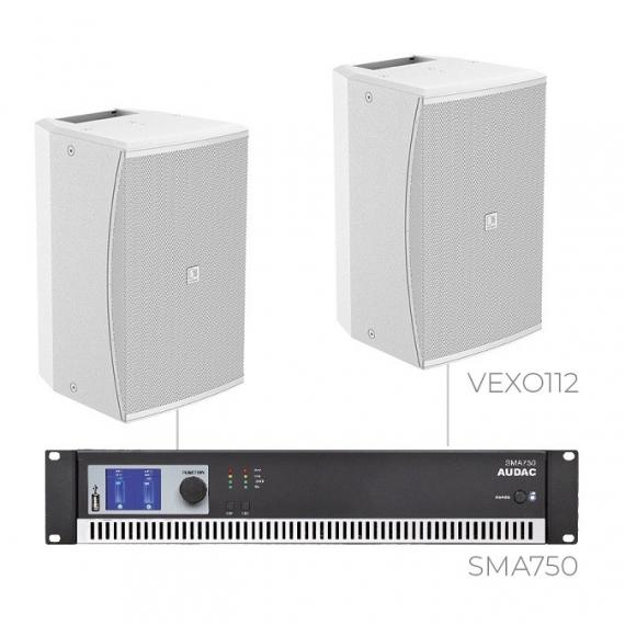 Фото Комплект настінних колонок Audac FORTE12.2V (2 x VEXO112 + SMA750)