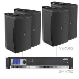 Комплект настінних колонок Audac FORTE12.4V (4 x VEXO112 + SMA750)