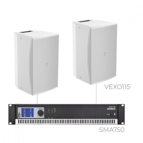 Фото Комплект настінних колонок Audac FORTE15.2V (2 x VEXO115 + SMA750)