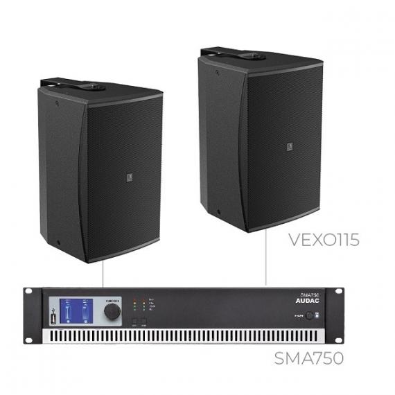 Фото Комплект настінних колонок Audac FORTE15.2V (2 x VEXO115 + SMA750)