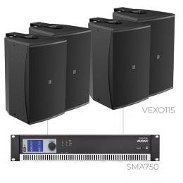 Комплект настінних колонок Audac FORTE15.4V (4 x VEXO115 + SMA750)