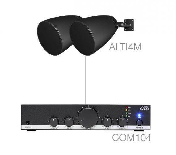 Фото Комплект настінних колонок Audac LENTO4.2M (2 x ALTI4M + COM104)