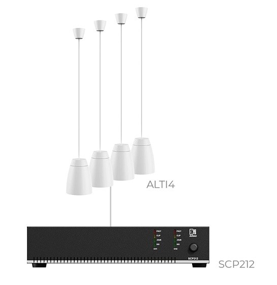 Фото Комплект настінних колонок Audac LENTO4.4I (4 x ALTI4 + SCP212)
