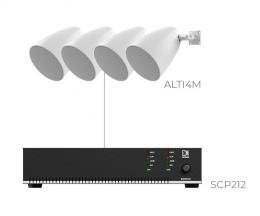 Комплект настінних колонок Audac LENTO4.4IM (4 x ALTI4M + SCP212)