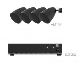 Комплект настінних колонок Audac LENTO4.4IM (4 x ALTI4M + SCP212)