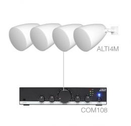 Комплект настінних колонок Audac LENTO4.4M (4 x ALTI4M + COM108)