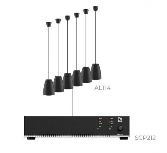 Фото Комплект настінних колонок Audac LENTO4.6I (6 x ALTI4 + SCP212)