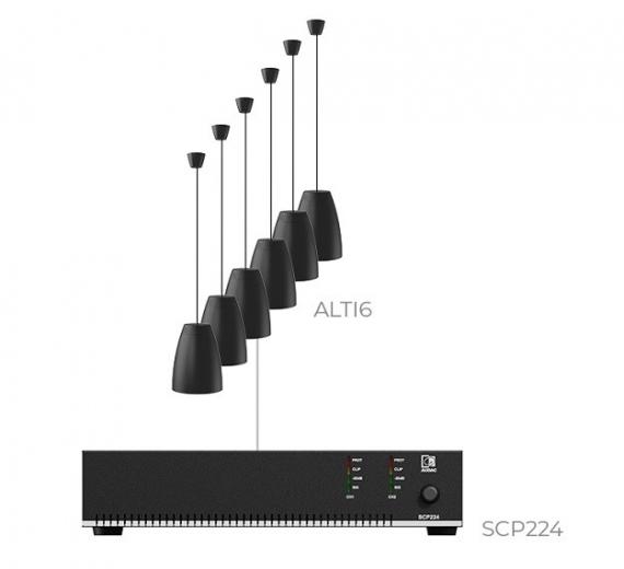 Фото Комплект настінних колонок Audac LENTO6.6I (6 x ALTI6 + SCP224)