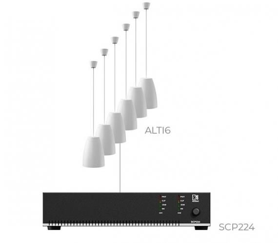 Фото Комплект настінних колонок Audac LENTO6.6I (6 x ALTI6 + SCP224)