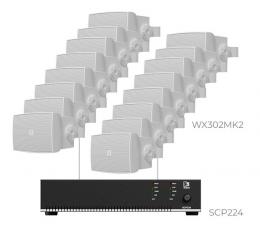 Комплект настінних колонок Audac PURRA3.16I (16 x WX302MK2 + SCP224)