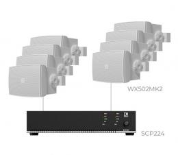 Комплект настінних колонок Audac PURRA5.8I (8 x WX502MK2 + SCP224)
