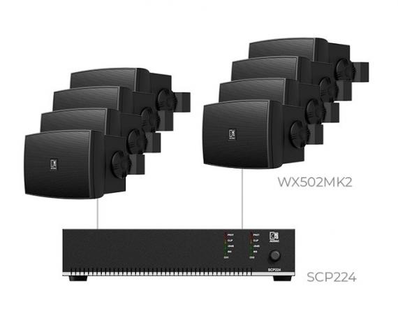 Фото Комплект настінних колонок Audac PURRA5.8IO (8 x WX502MK2/O + SCP224)