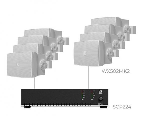 Фото Комплект настінних колонок Audac PURRA5.8IO (8 x WX502MK2/O + SCP224)