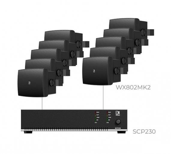 Фото Комплект настінних колонок Audac PURRA8.10I (10 x WX802MK2 + SCP230)