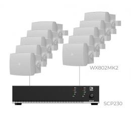 Комплект настінних колонок Audac PURRA8.10I (10 x WX802MK2 + SCP230)
