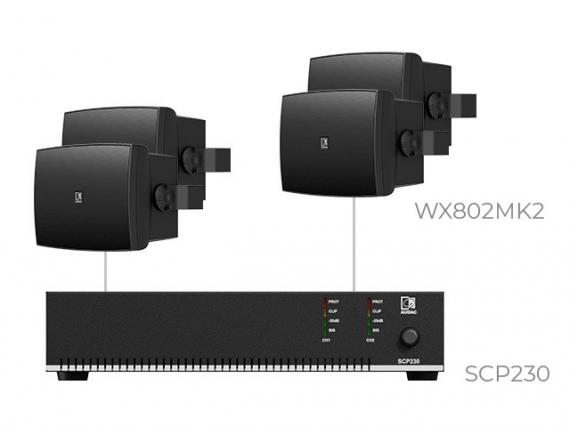 Фото Комплект настінних колонок Audac PURRA8.4IO (4 x WX802MK2/O + SCP230)
