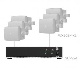Комплект настінних колонок Audac PURRA8.6IO (6 x WX802MK2/O + SCP224)