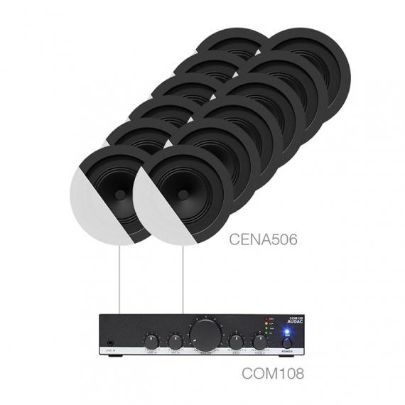 Фото Комплект стельової акустики Audac CANTO5.12 (12 x CENA506 + COM108)