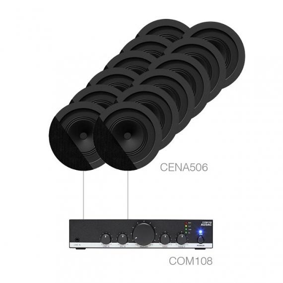 Фото Комплект стельової акустики Audac CANTO5.12 (12 x CENA506 + COM108)