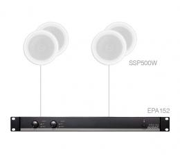 Комплект стельової акустики Audac PURRA4.4E (4x SSP500 + EPA152)