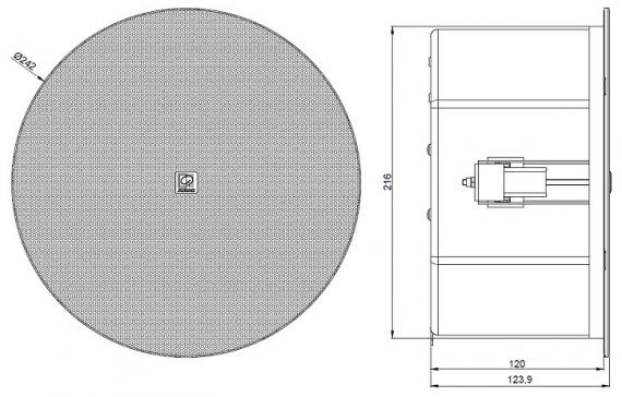 Фото Стельовий динамік Audac CALI660