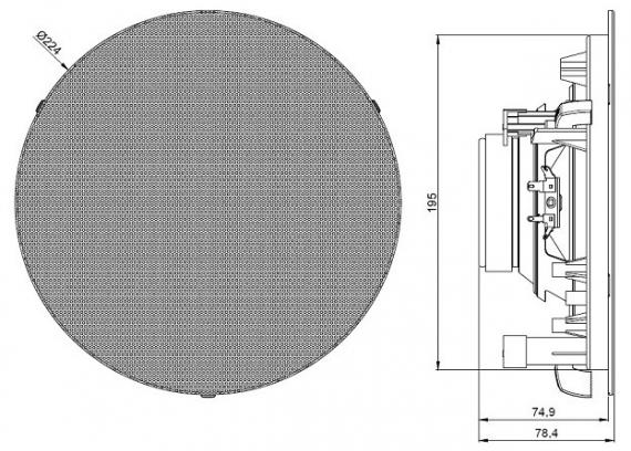 Фото Стельовий динамік Audac CIRA730D