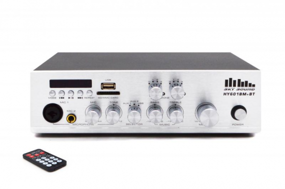 Фото Трансляційний підсилювач SKY SOUND HY-601MB+BT (2-ZONE/2*60W)