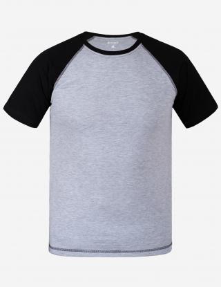 T-shirt INSIGHT WALKER gray melange/black - Photo 1