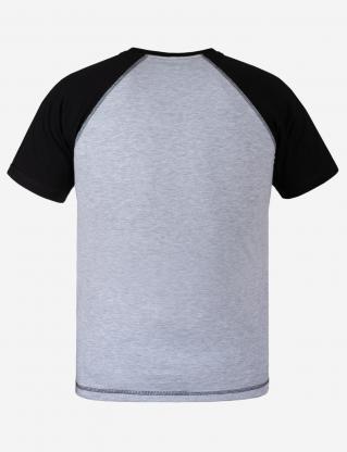 T-shirt INSIGHT WALKER gray melange/black - Photo 2