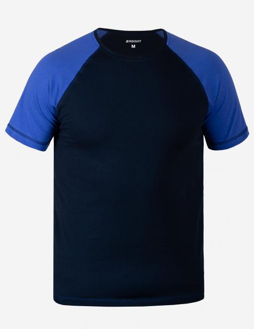 T-shirt INSIGHT WALKER dark blue/cornflower - Photo 1