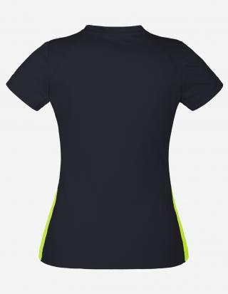 Футболка жіноча INSIGHT BROOKLYN SOFT STRETCH чорний/жовтий HI- VIZ - Фото 2