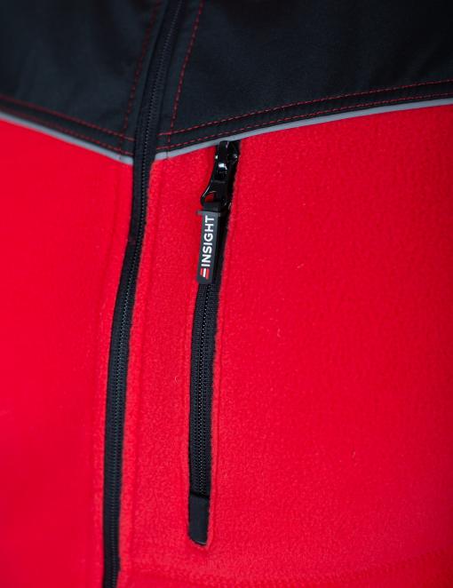 Fleece jacket INSIGHT JACKSON red-black - Photo 4