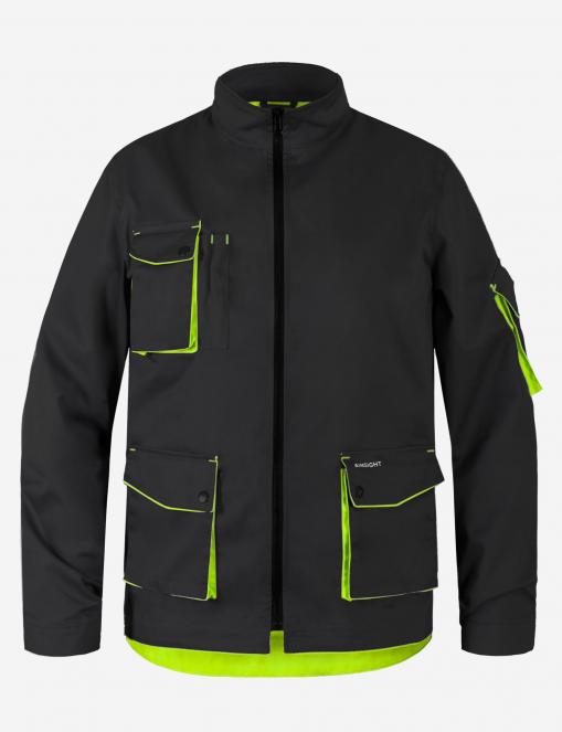 Work jacket INSIGHT DEXTER LIGHT  in black-lettuce - Photo 1