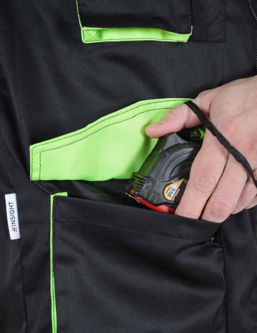Work jacket INSIGHT DEXTER LIGHT  in black-lettuce - Photo 5