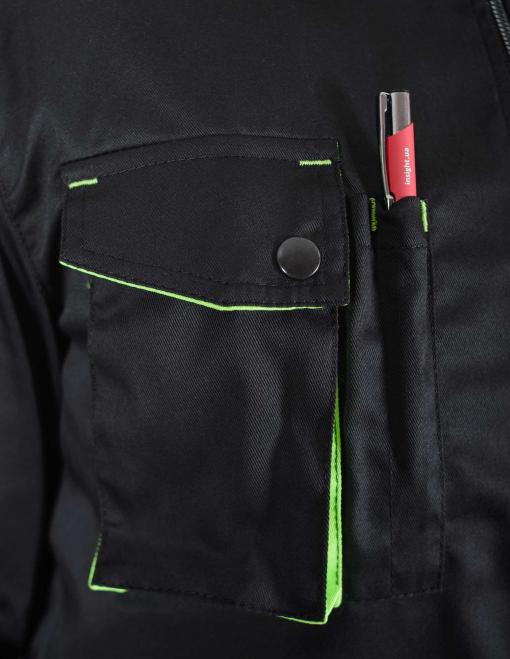 Work jacket INSIGHT DEXTER LIGHT  in black-lettuce - Photo 3