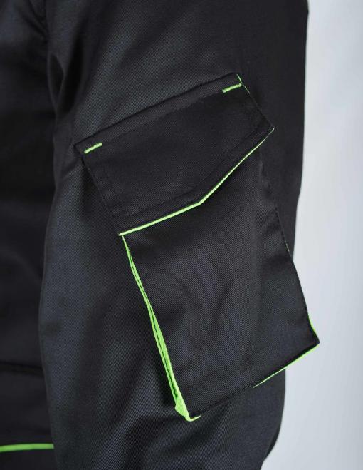 Work jacket INSIGHT DEXTER LIGHT  in black-lettuce - Photo 7
