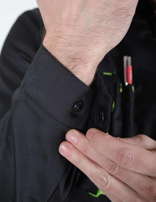 Work jacket INSIGHT DEXTER LIGHT  in black-lettuce - Photo 6