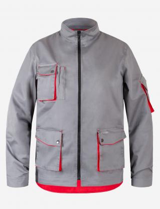 Work jacket INSIGHT DEXTER LIGHT gray-red - Photo 1