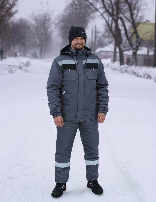 Куртка утепленная INSIGHT HOLDEN серая - Фото 3