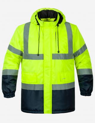 Insulated signal Jacket INSIGHT WINTER FLASH yellow hi-viz/Dark Blue - Photo 1