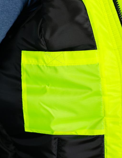 Куртка утепленная сигнальная INSIGHT WINTER FLASH желтая hi-viz/темно-синяя - Фото 6