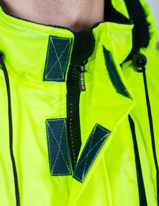 Куртка утепленная сигнальная INSIGHT WINTER FLASH желтая hi-viz/темно-синяя - Фото 5