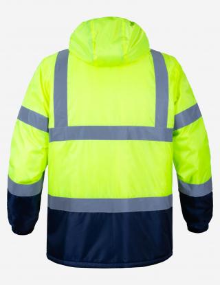 Insulated signal Jacket INSIGHT WINTER FLASH yellow hi-viz/Dark Blue - Photo 2